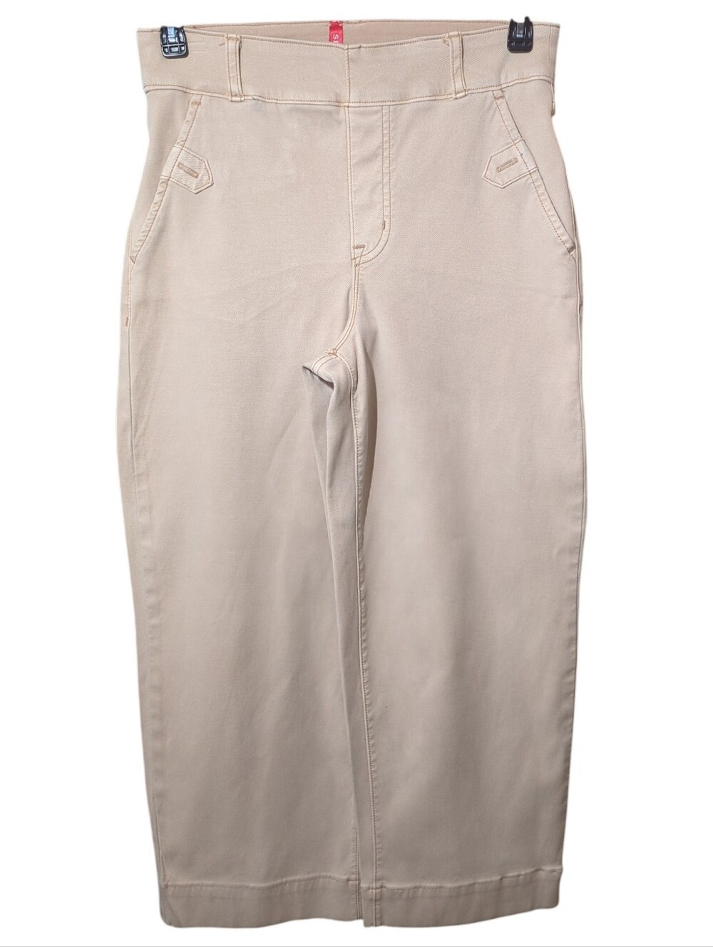 SPANX Women's Straight-Leg Jeans in Beige Size S/P